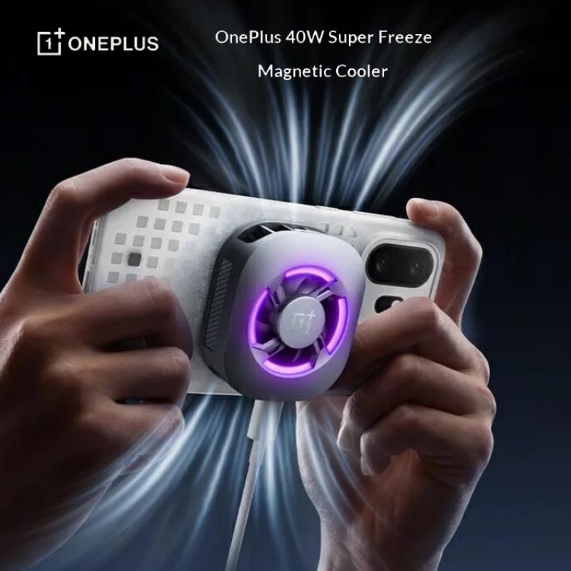 OnePlus 40 ワット電話クーラースーパーアイスポイント磁気電話クーラーディープスペースシルバー低ノイズ高速冷却携帯電話冷却