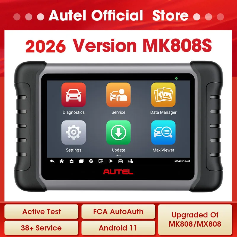 Autel MaxiCOM MK808S OBD2 スキャナ Automotivo 車診断ツール OBD 2 スキャナアクティブテストコードリーダーコーディングツール