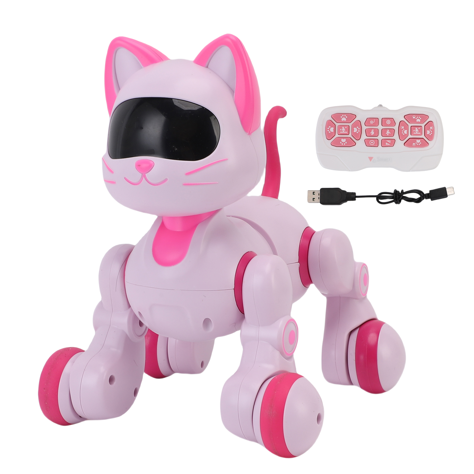 ロボット猫インタラクティブ玩具幼児用プログラマブルリモコンロボット猫のおもちゃダンス歌う電子キティペット