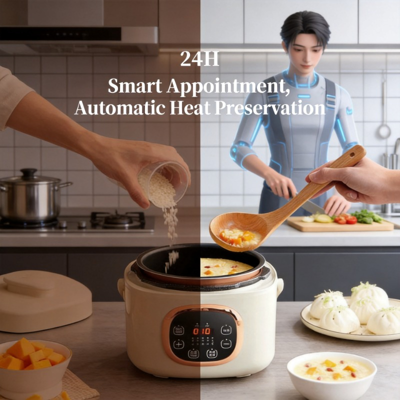 2L Multifunctional All-in-One Pressure Rice Cooker Mini Household Fully Automatic Electric Pressure Cooker For Family Cooking