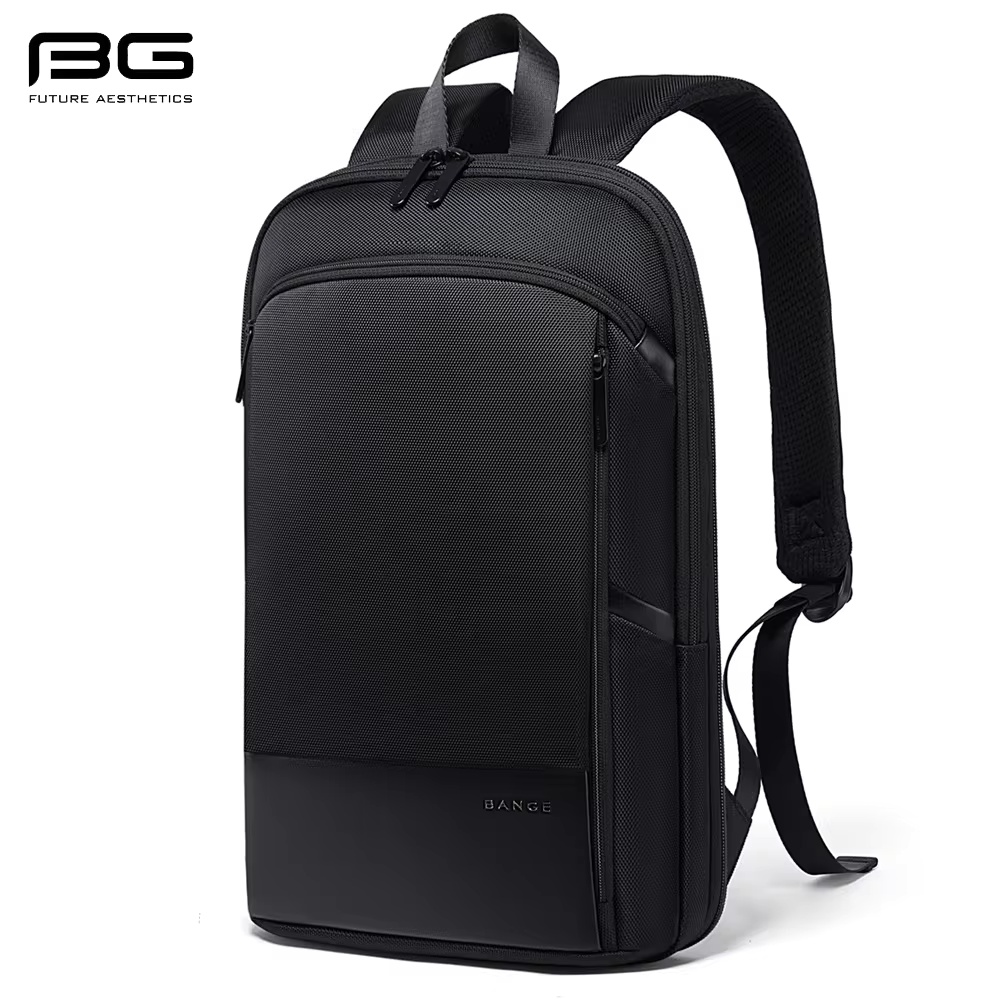 BANGE スリム男性ビジネス拡張可能な防水 15.6 "ラップトップバックパックファッション男性トラベルライトスケーラブルショルダーバッグ男性のための