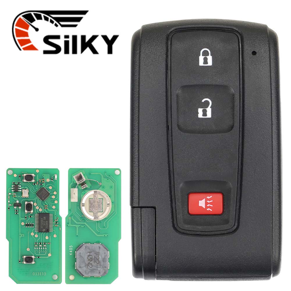 SilKY スマートリモコンキーフォブ、2 または 3 ボタン、312 または 433MHz、B9Chip トヨタ プリウス 2004-2009 用、FCC
