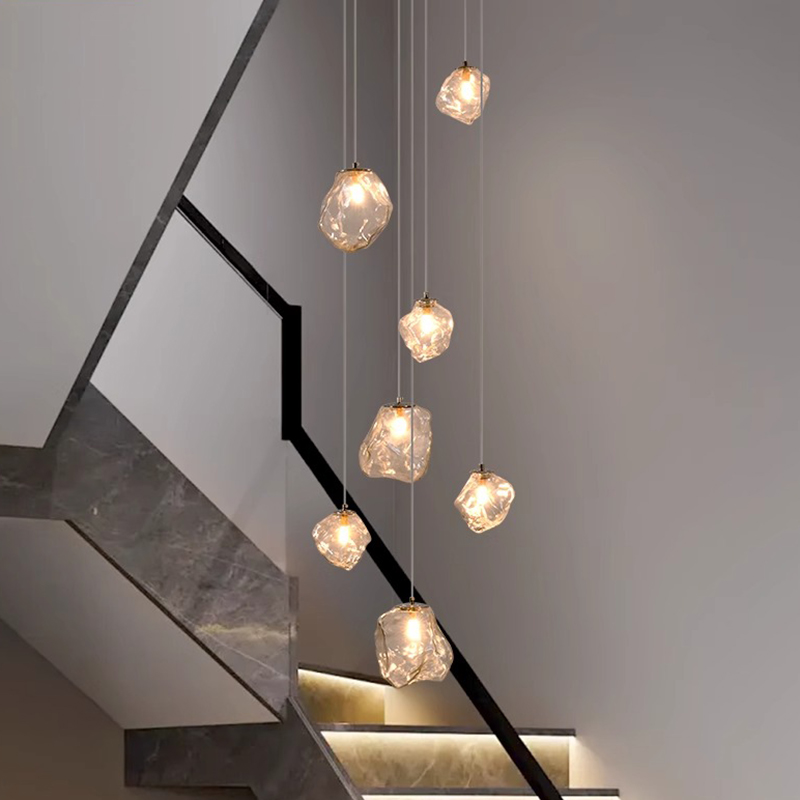Modern Stair chandelier Pendant lights indoor lighting Ceiling lamp hanging light led Chandeliers for living room indoor lightin