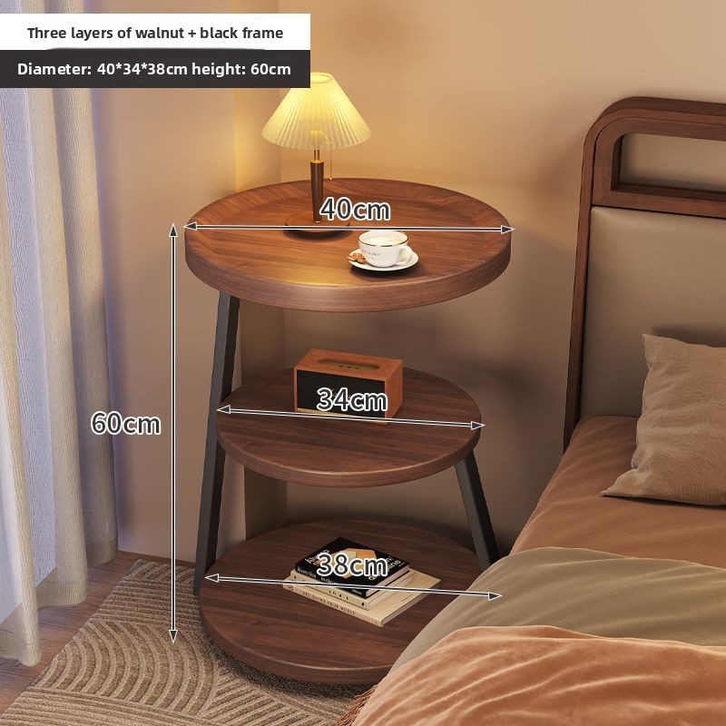 Wrought Iron, Bedside Table, Household, Bedroom, Side Table, Simple, Shelves, Cabinets, Living Room, Storage