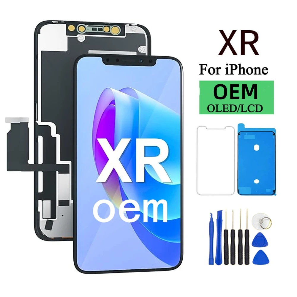 100% 優れた OLED Pantalla iPhone XR LCD ディスプレイタッチスクリーンデジタイザアセンブリ iPhone XR LCD 交換用