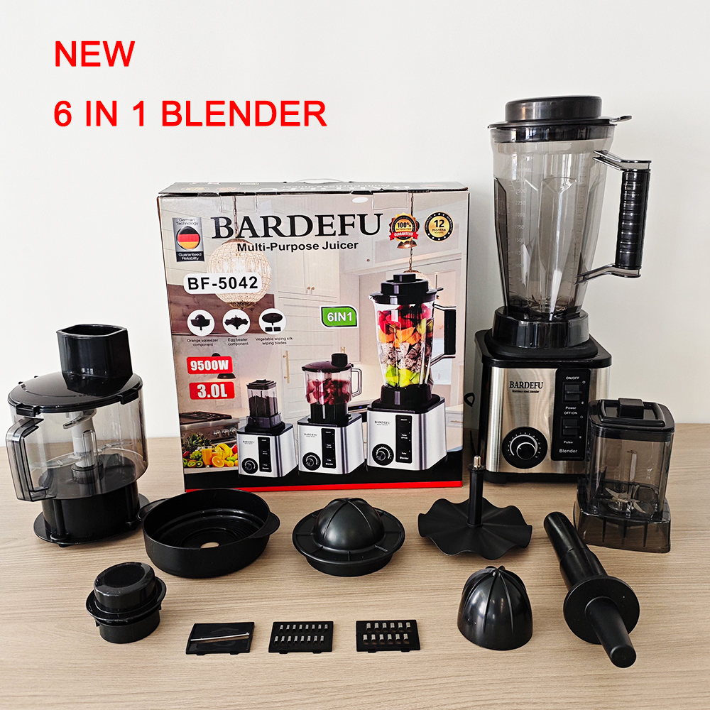 ホットセール 3L 6 in 1 キッチン家電商業ミキサースムージージューサーフードプロセッサーシルバークレストヘビーデューティブレンダー 3 in 1