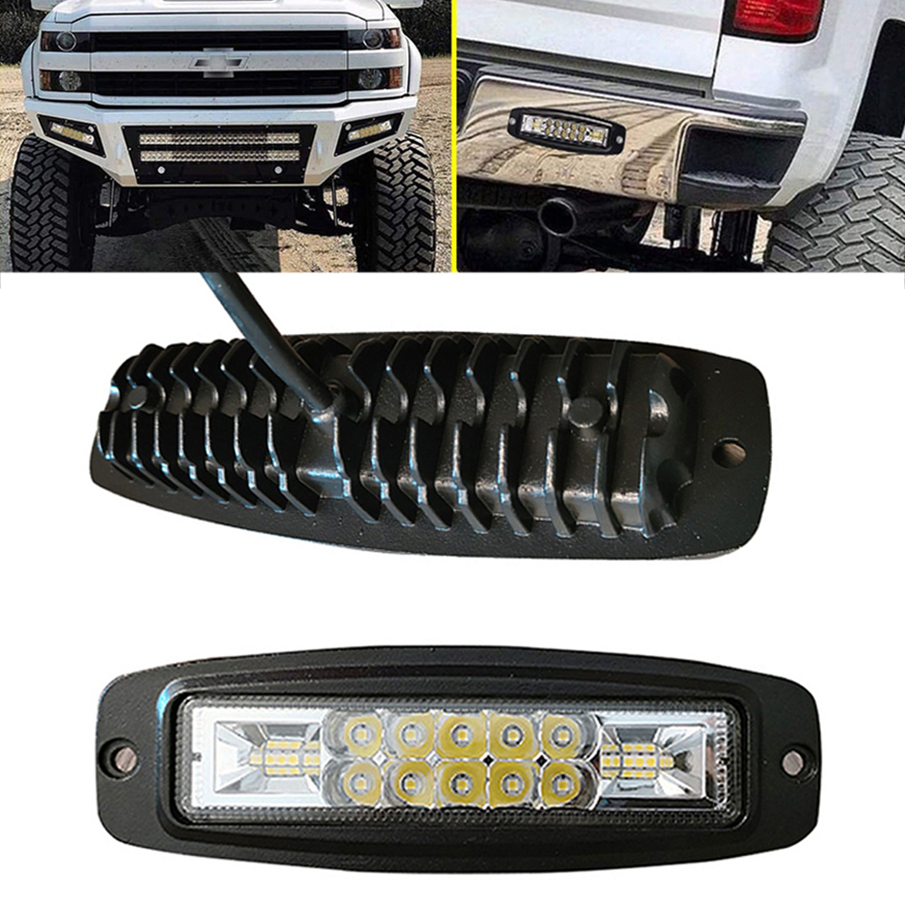 7インチ車フラッシュマウントLEDポッドコンボワークライトバー自動LEDバー運転逆転ランプATV SUVトラックオフロード車12V 24V