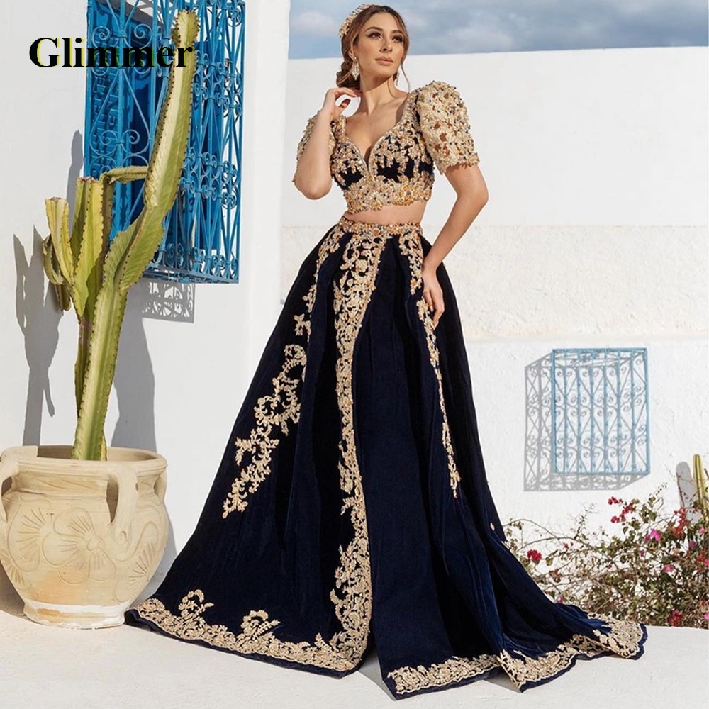 グリマーグラマラス A ラインイブニングドレスアップリケ恋人バックレス半袖コートトレイン Vestidos デフェスタカスタマイズ