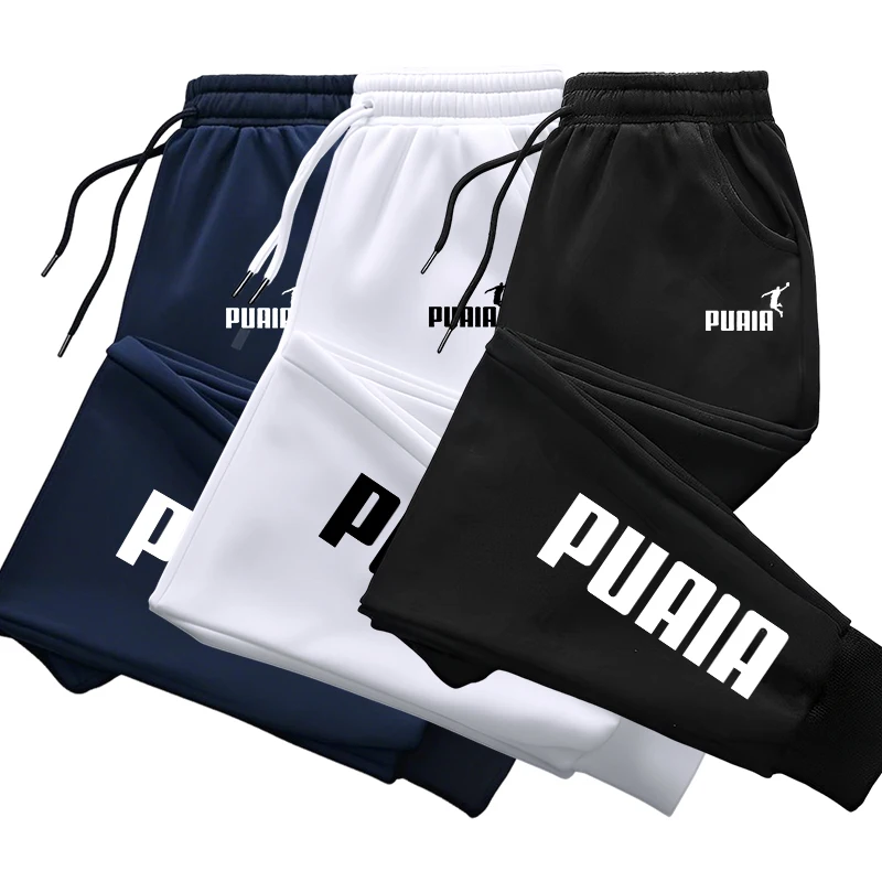 レタープリント女性パンツ秋冬新スポーツジョギングパンツフィットネスルーズフィット服無地衣装ストリートパンツ