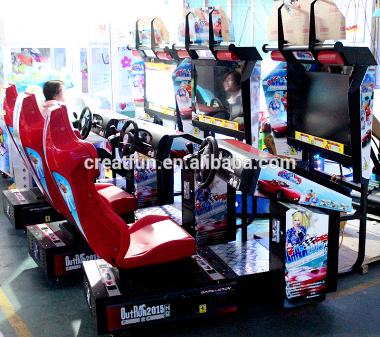 アウトランアーケードゲーム機器レーシングアーケードビデオゲームコンソールマシンシミュレータカーアーケードゲーム機子供用