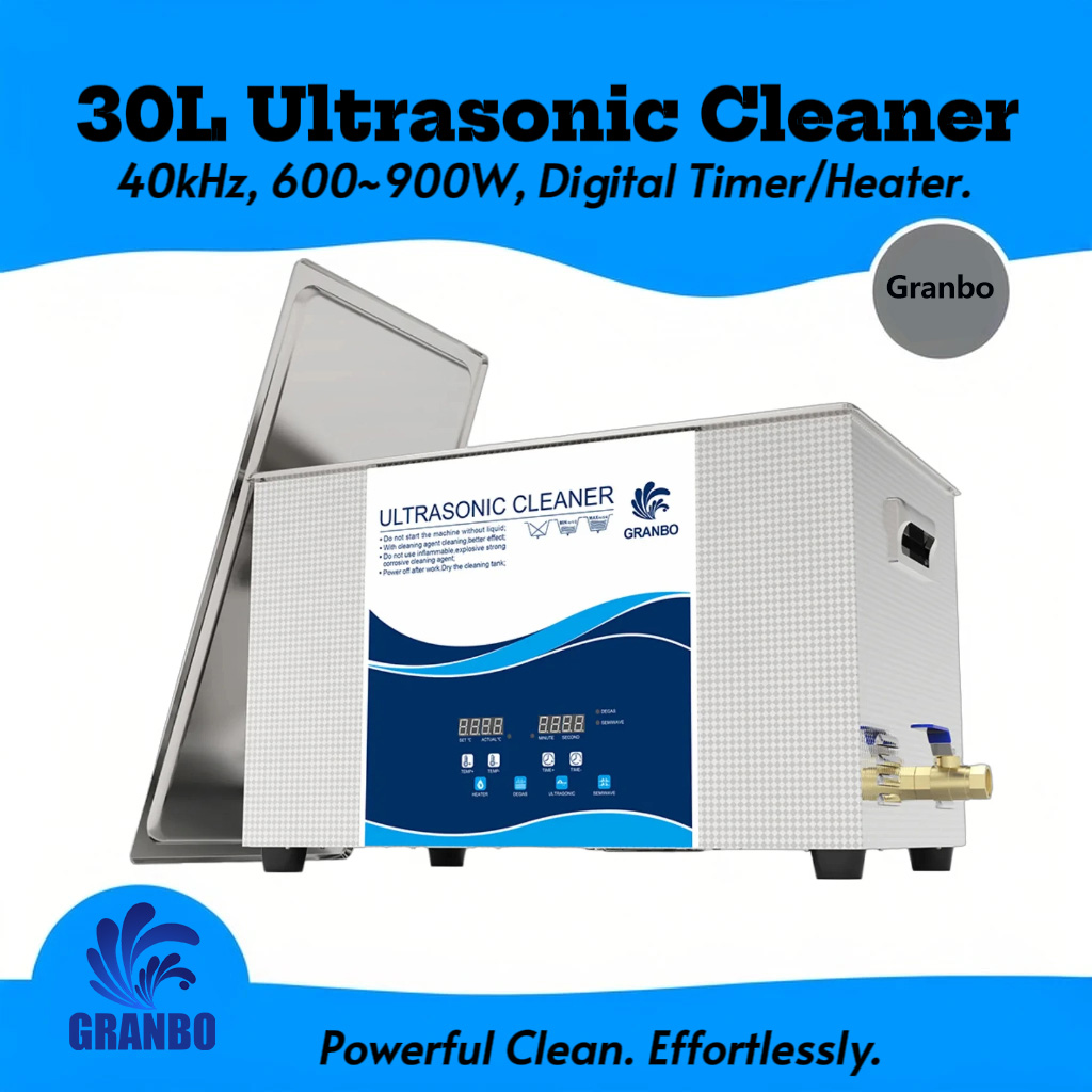 超音波洗浄機 30L 40KHz 600W-900W 加熱タイマー付き 脱気半波 エンジン部品 キーボードフィルター 金管楽器用