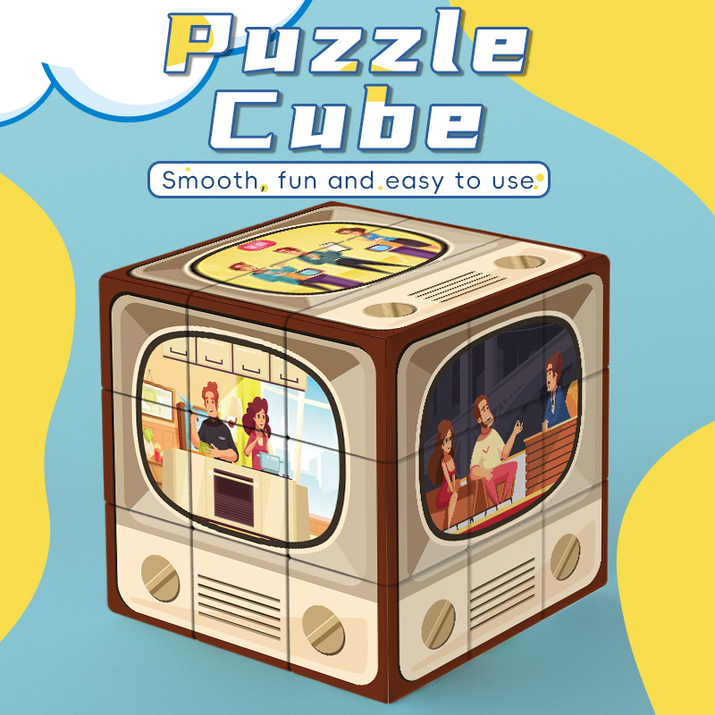 マジックキューブ 3x3x3 3DUV テレビ番組ストレス解消パズルプロフェッショナルスムーズスピードゲーム子供のおもちゃギフト