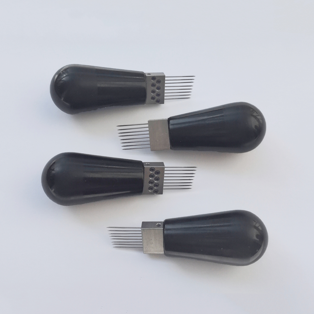 8 針毛髪注入ツール髪ストランド移植カツラタッパートレーニングヘッド注入ヘアツール