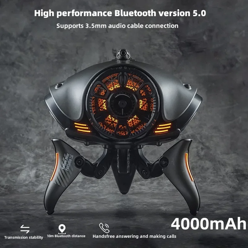 ワイヤレス高品質ロボット Bluetooth スピーカーサブウーファースピーカーステレオサラウンド TWS コンピュータテレビに適した Caixa De Som