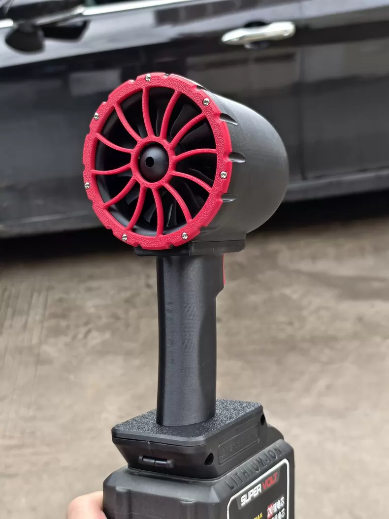 大型暗渠 70 ミリメートル送風機電動ターボ暴力ファンブラシレスモーター高速ターボファン USB 充電式強力なエアダスト