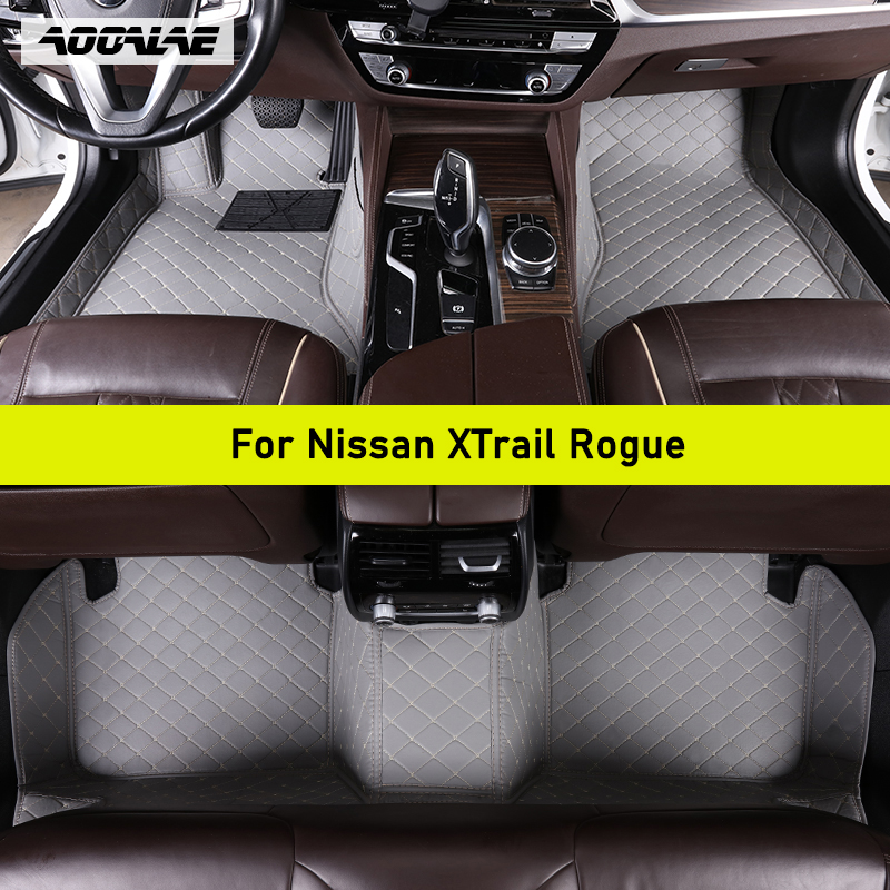 AOOALE カスタム車のフロアマット日産 XTrail ローグエクストレイル自動車カーペットフットコシェ Accessorie