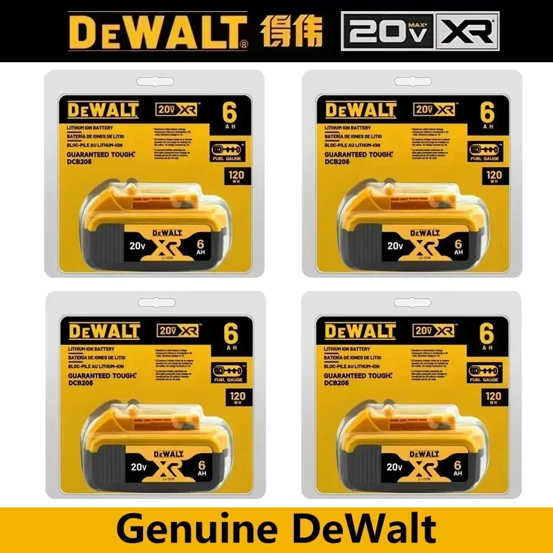100% オリジナル DeWalt 20V 6.0Ah バッテリー電動工具交換用 DeWalt DCB184 DCB181 DCB182 DCB200 6.0Ah 18Volt 20v バッテリー。