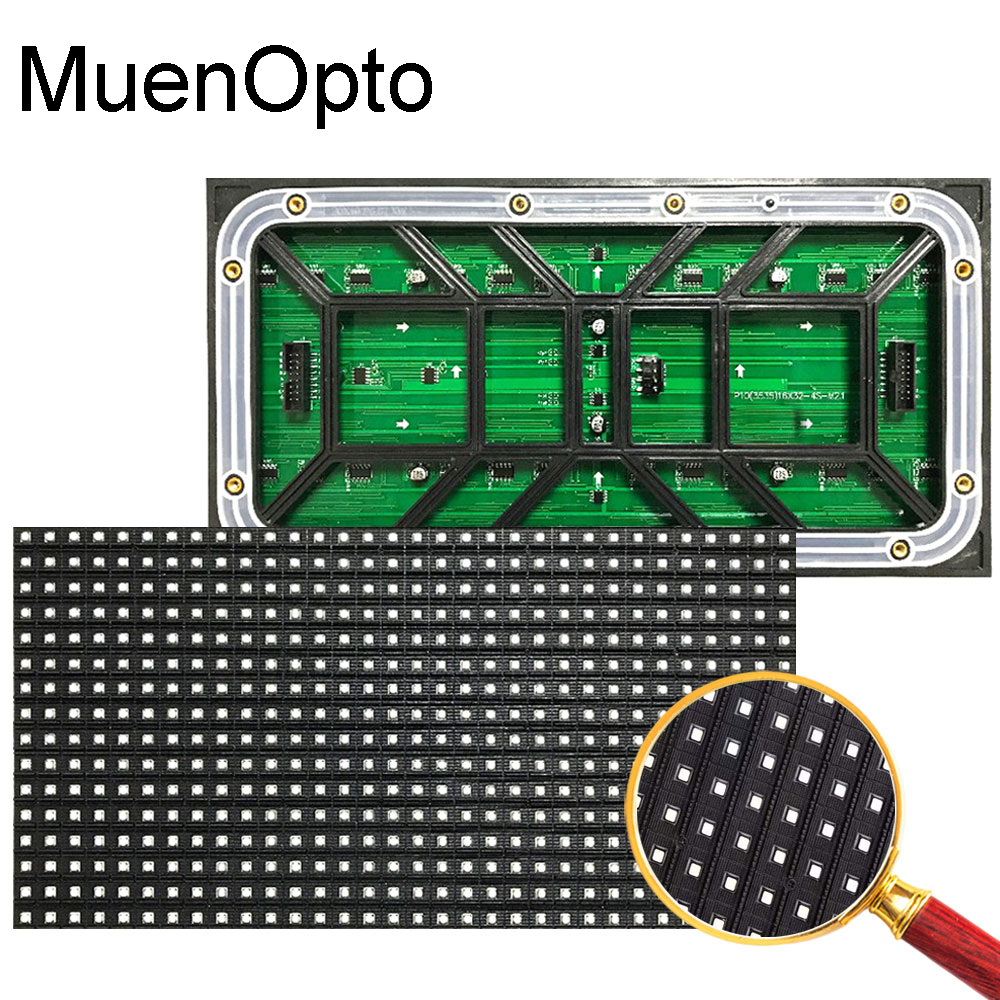 P10 屋外 32*16 モジュールフルカラー SMD3535 LED 表示画面 320x160mm 4S 最低価格