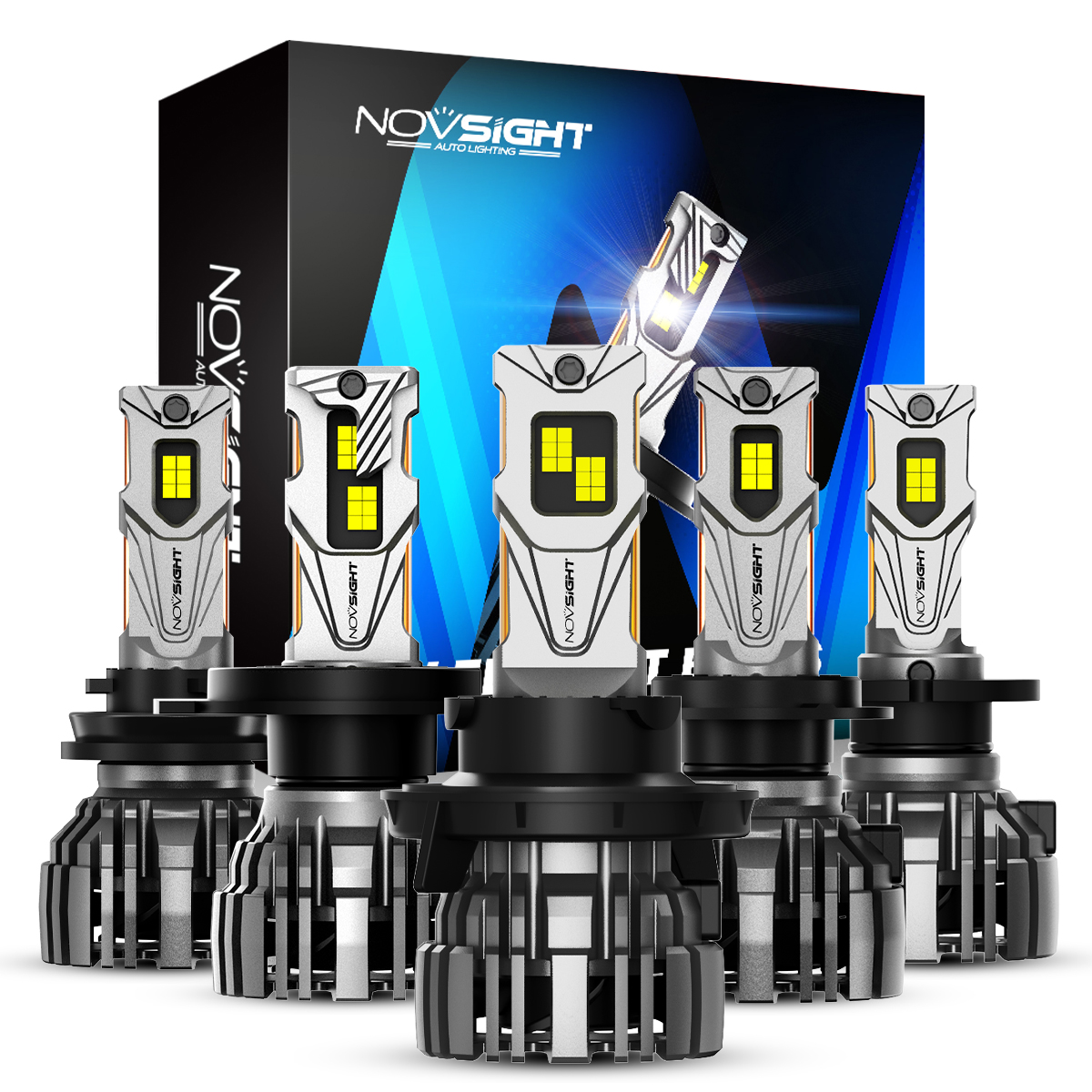 Novsight N67 9005 HB3 H7 H11 H4 9003 HB2 9006 HB4 LED ヘッドライト電球 140 ワット 6500 K 超高輝度 LED ライト車のハイ/ロービーム