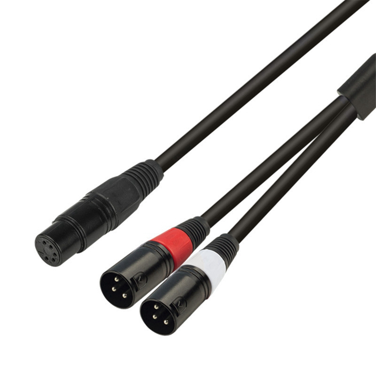 オーディオ変換ケーブル5 コア XLR メス - 3 コアデュアル Xlr オスオーディオ変換ケーブル Xlr アンプマイクケーブル 0.5 メートル