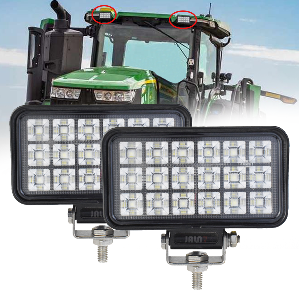 JALN7 フォーリフト LED ワークライトフラッドランプ 4.3 インチ重機車両トラックトラクターカートボート ATV UTV 12V 24V オフロード使用