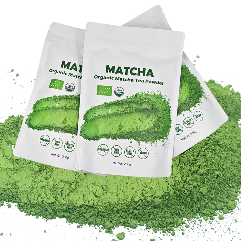 プライベートラベル包装 100% 天然緑茶抹茶パウダー 儀式用グレードの緑茶抹茶