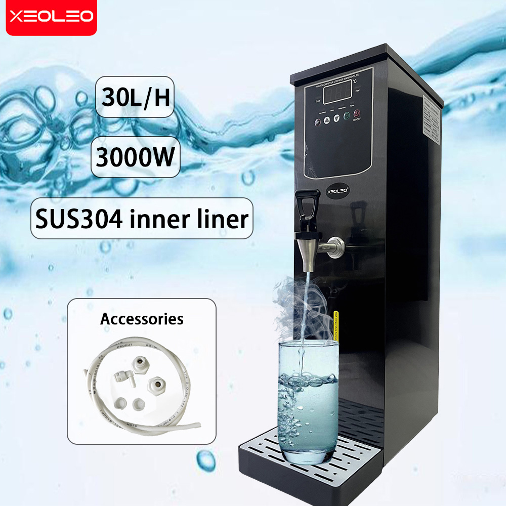 XEOLEO 商業 30L/H 温水ボイラー機沸騰水ディスペンサー高速加熱スマート温水沸騰機ティーショップ
