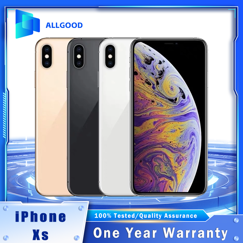 オリジナル Apple iPhone XS 5.8 "Super Retina OLED 4GB RAM 64GB 256GB 512GB ROM A12 バイオニック ヘキサコア 12MP デュアルカメラスマートフォン
