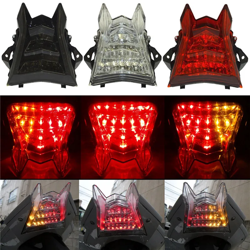 E マーククローム Led 統合ウインカーテールライトテールブレーキターンシグナルライト BMW HP4 S1000R S1000RR 2009-2020