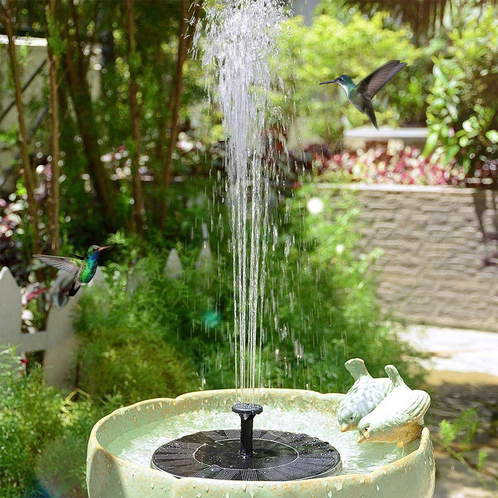 滝の噴水ミニソーラー噴水プール池庭の装飾屋外鳥バス太陽光発電噴水フローティングウォーター
