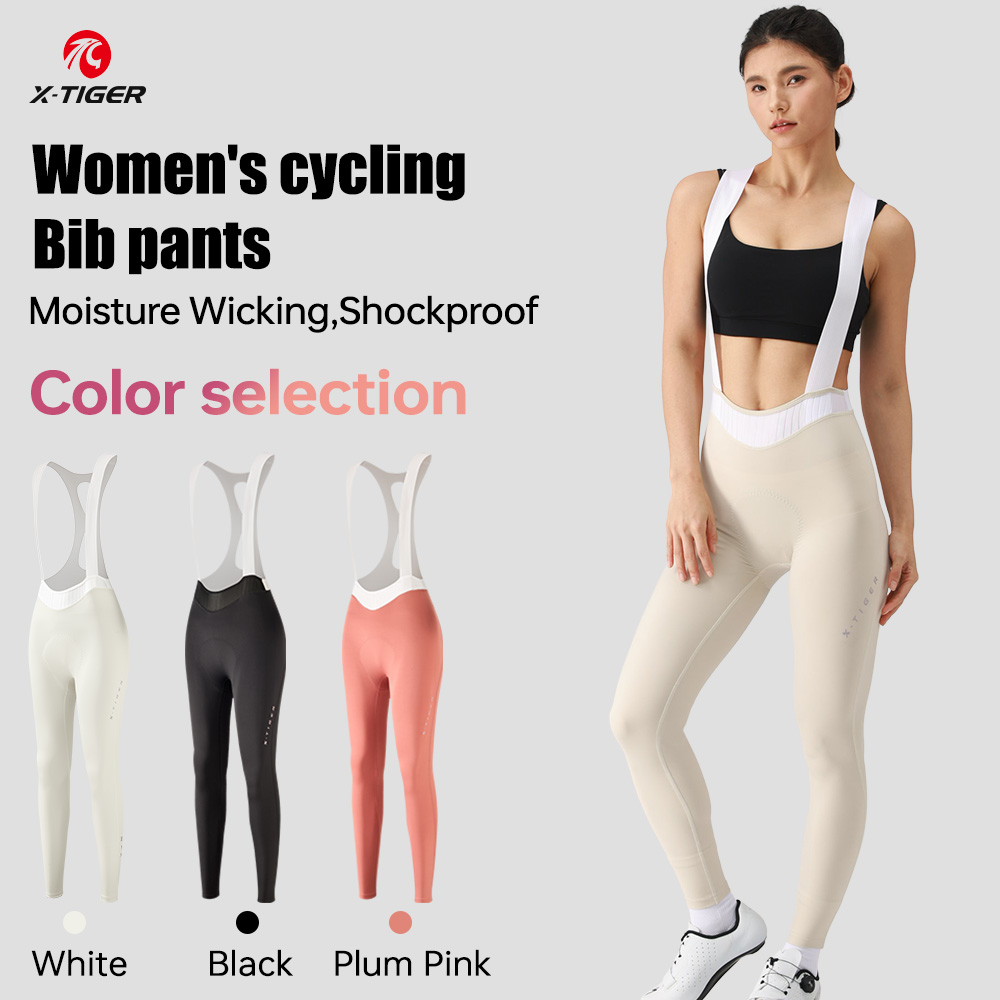 X-TIGER 女性のプロフェッショナルサイクリングビブパンツ春秋 MTB ロードバイクパンツ通気性衝撃吸収サイクリングタイツ