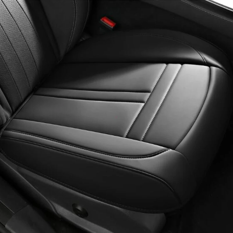 ナッパレザーカーシートカバー滑り止めフルラップドライバーフォーシーズンユニバーサルフィットほとんどの車 SUV カーアクセサリー