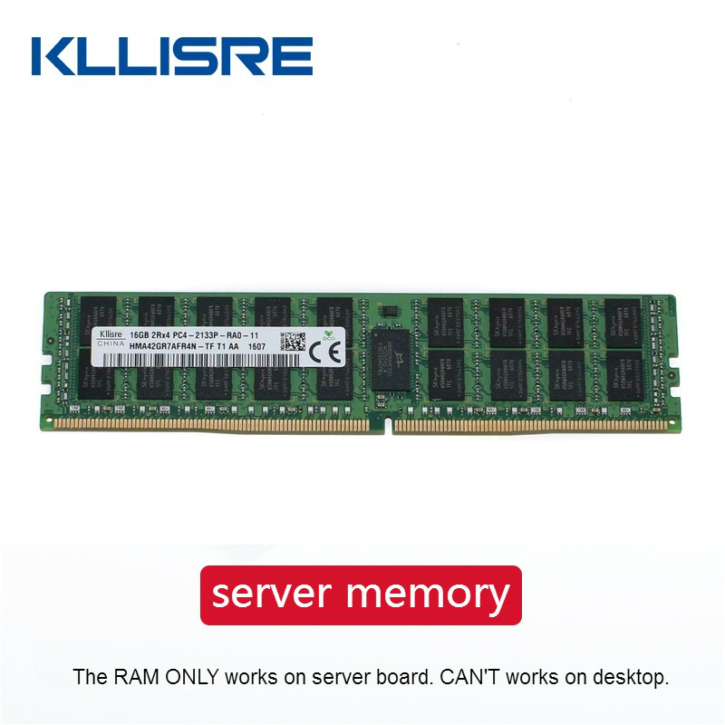 Kllisre DDR4 サーバー メモリ 8GB 16GB 2133MHz 2400MHz ECC REG RAM PC4-2133P 2400T ボード サーバー X99 マザーボード互換