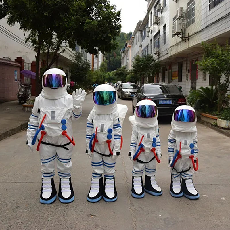 子供と大人の宇宙飛行士マスコット衣装ハロウィンコスプレアニメ宇宙飛行士バックパック着ぐるみ