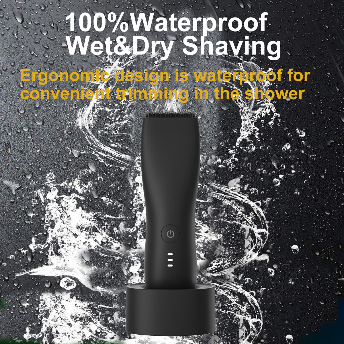 肌に安全な防水メンズシェーバー電気トリマーグルーミングボディトリマーバリカンプロフェッショナルベビーバリカン男性シェーバー