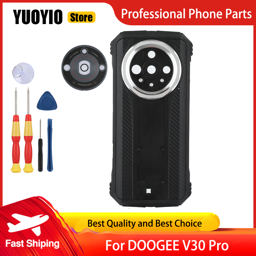 保護バッテリーケースバックカバー DOOGEE V30 プロ携帯電話バッテリーカバーバックハウジングとカメラガラス