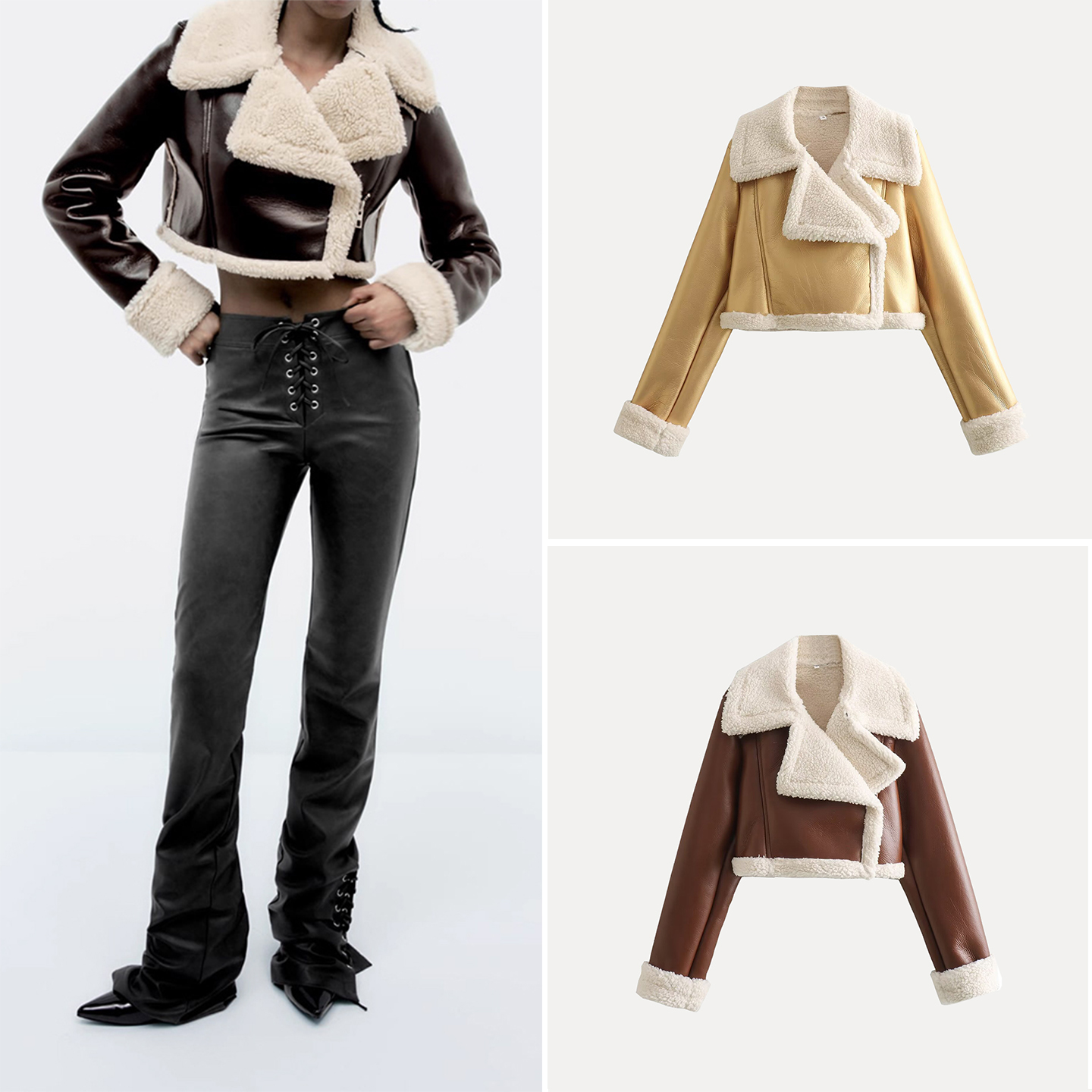 Z Women's Faion ort Jaet 2025 Spring Autumn Long Sve Multicolored Versatile Outerwear Stand Fit Ladies Coat