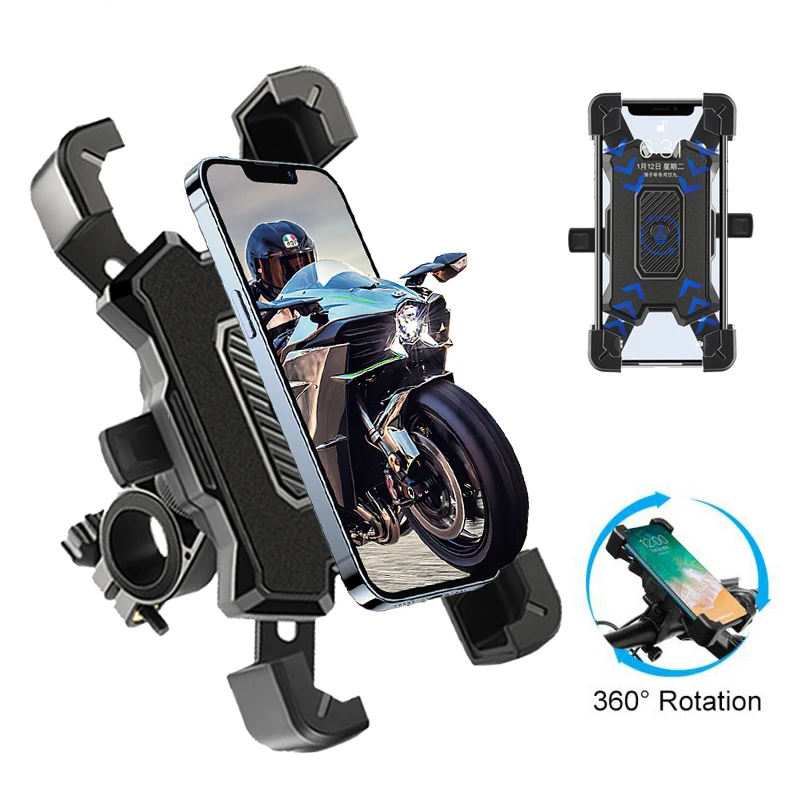 ユニバーサル自転車電話ホルダーバイクオートバイ電話ホルダーハンドルバースタンドマウントブラケットマウント電話ホルダー iPhone サムスン