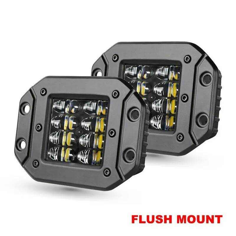 5 "40 ワットフラッシュマウント作業トラクターボート自動オフロード 4X4 12 V 24 V スポットライト LED ライトバー車の運転ランプ