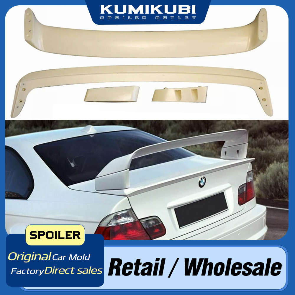 LTW-GT ローキック リア トランク スポイラー ウィング BMW E46 クーペ カブリオ M3 ABS 用
