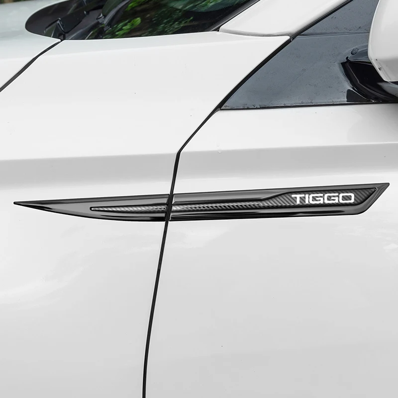 車のドアウエストライン金属ステッカー奇瑞 Tiggo 7 8 5 4 3 2 プロエンブレム車のサイドウイングフェンダーデカールボディ外装アクセサリー