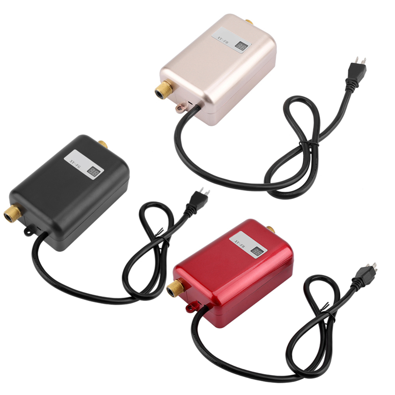 ミニ電気タンクレス温水ヒーターシステムキッチンや浴室用 110V 3000 ワット米国プラグ安全ヒーター