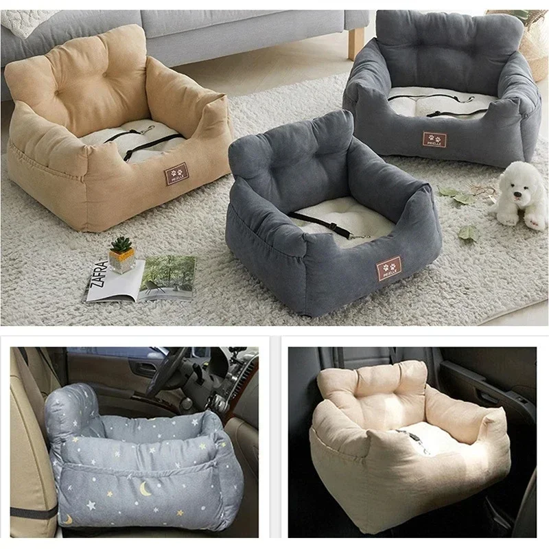 ファッショナブルなトラベルカーキャリア ペットカーシートカバー ペットキャリーバッグ ペットシートカバー ソファシートパッド 安全な屋外旅行屋内