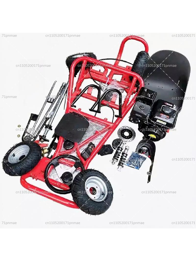 168cc 改造四輪ドリフト ゴーカート コンプリート フレーム セット (ロード タイヤ アセンブリ付き)