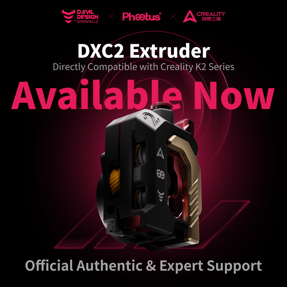 Phaetus Creality Devil Design DXC2 エクストルーダー K2 K2PRO K2PLUS 高精度磁気クイックリリースアップグレードエクストルーダー