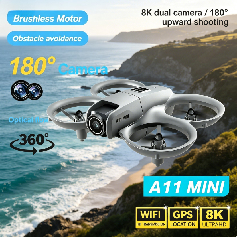 レノボ A11 ミニ GPS 折りたたみ式ドローン 8K カメラブラシレス 5G WIFI FPV オプティカルフロー 3000M 長距離 Quadcopter ドローン