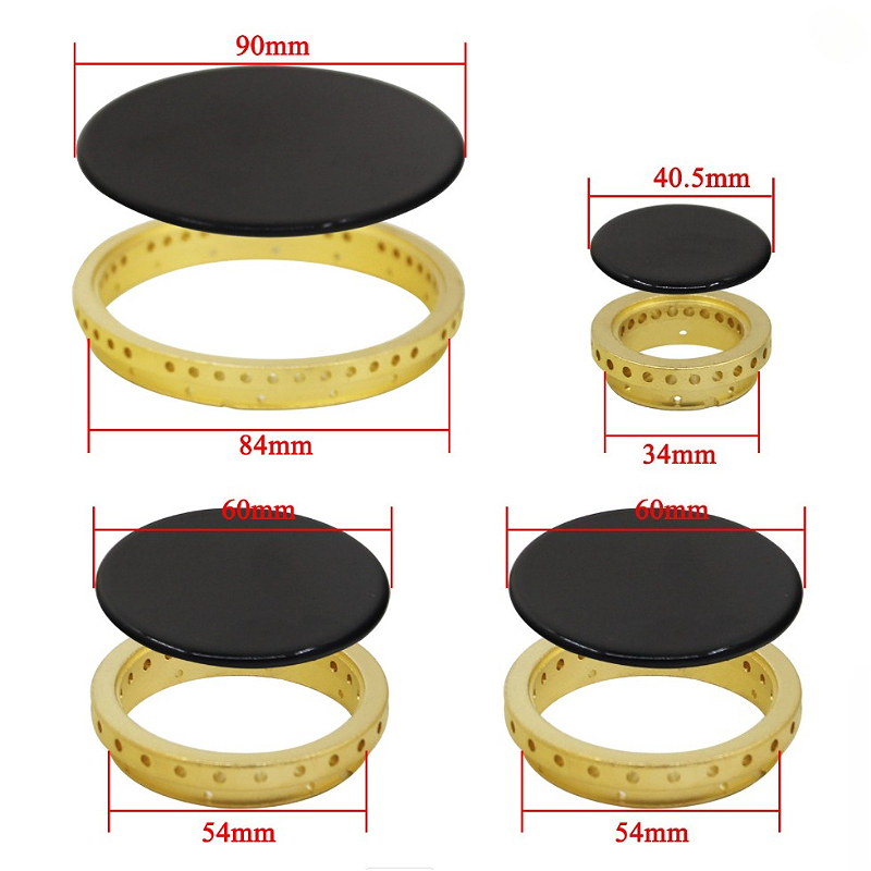 1 Set Gas Stove Burner Lid for Oven Gas Hob Burner Flame Surface Gas Stove and Burner Head Replacement Copper