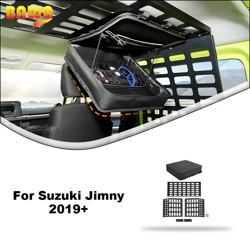 BAWA アルミ合金トランク拡張ブラケットオーガナイザー収納ラック多機能棚スズキジムニー 2 ドア 2019