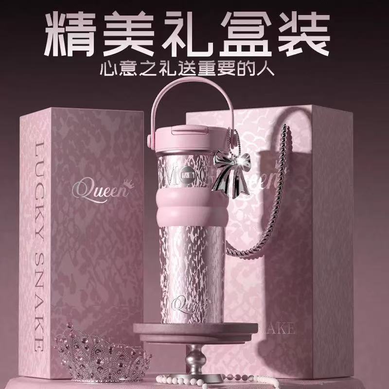 大容量のセラミックデュアルドリンクコーヒーカップ、高い美的価値、ポータブルストロー、ギフト、ウォーターカップ卸売