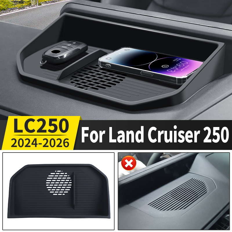 2024-2026 トヨタランドクルーザープラド LC250 j250 車のスクリーンの後ろの収納ボックス拡張収納スペース車のインテリアアクセサリー
